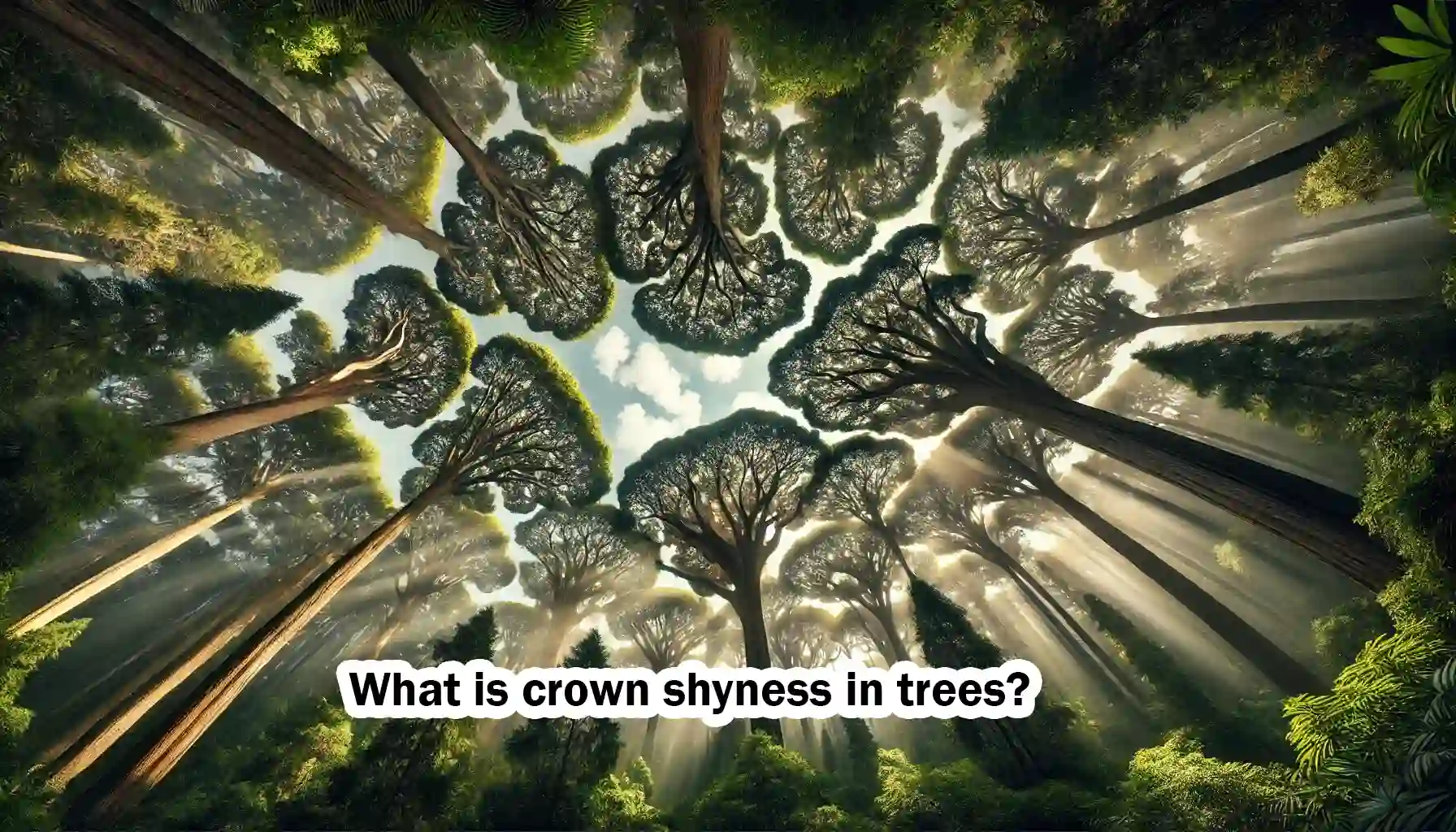 What is crown shyness in trees?