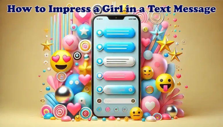 How to Impress a Girl in a Text Message